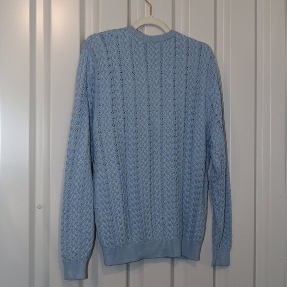 Magnolia Lane Womens Masters Golf Cable Knit Pima Cotton Sweater Size XL New - Picture 2 of 8